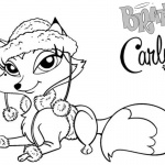 Bratz Coloring Pages Petz Doll Carly