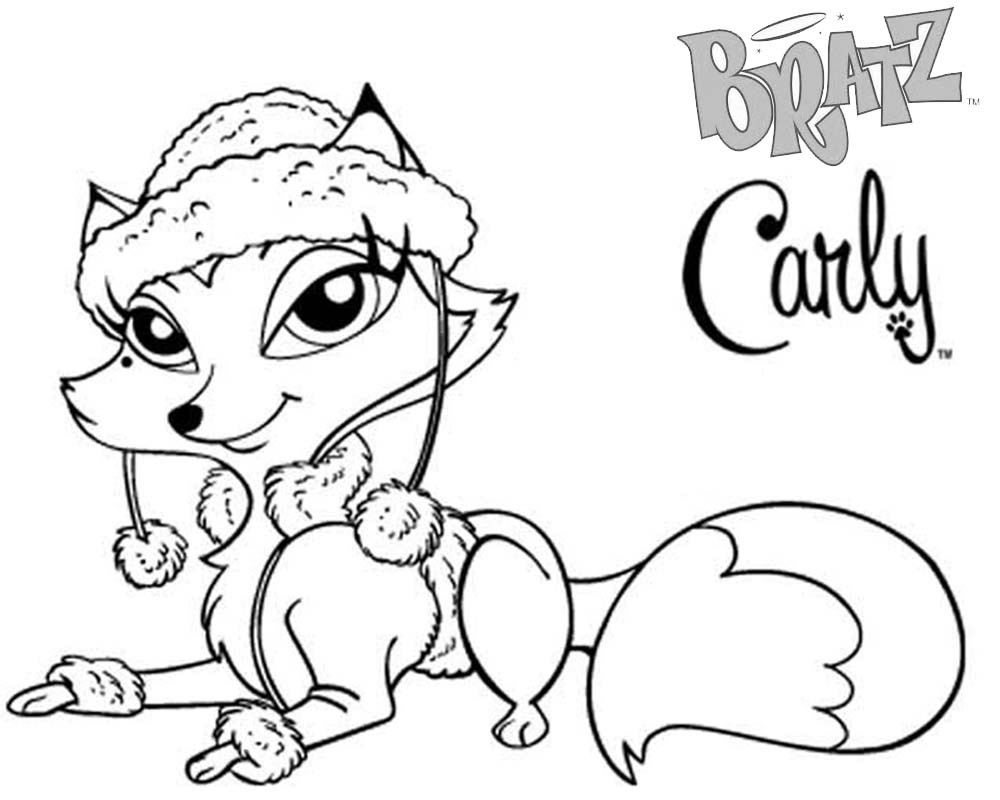 Bratz Coloring Pages Petz Doll Carly - Free Printable ...