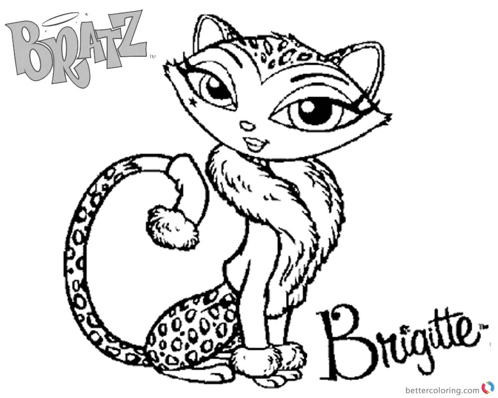 Bratz Coloring Pages Petz Doll Cat - Free Printable ...