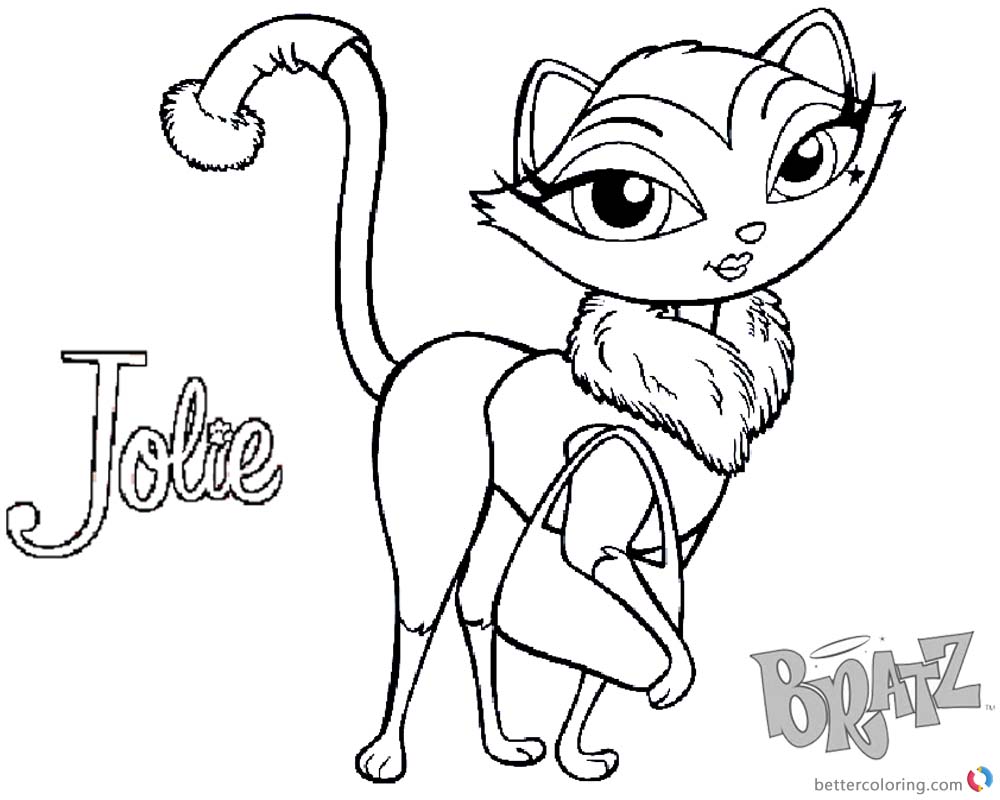 Bratz Coloring Pages Petz Doll Jolie printable for free
