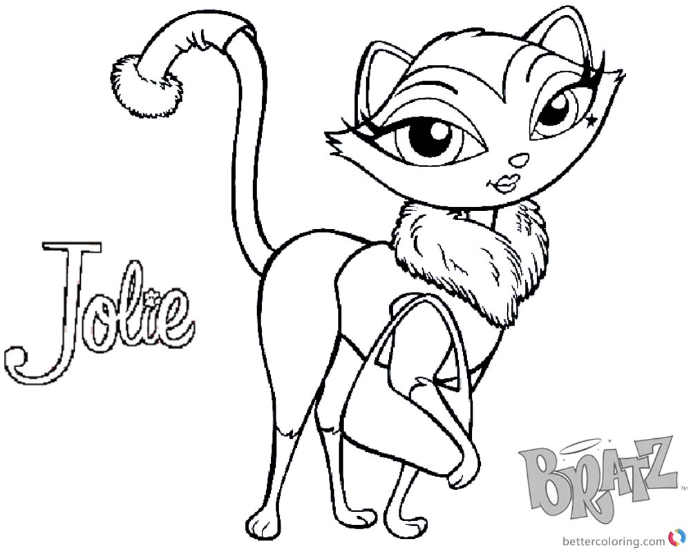 Bratz Coloring Pages Petz Doll Jolie - Free Printable ...