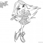 Bratz Coloring Pages Skating Girl