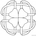 Celtic Clover Knot Coloring Pages