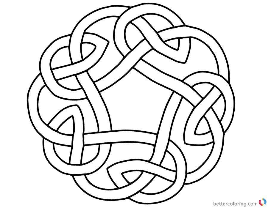 Celtic Knot Circle Coloring Pages Free Printable Coloring Pages