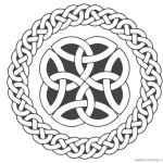 Celtic Knot Coloring Pages Circle Ribbons