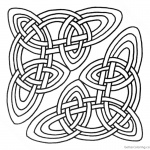 Celtic Knot Coloring Pages Clipart for Adults