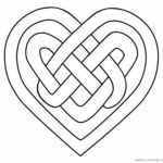 Celtic Knot Coloring Pages Heart Love