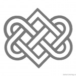 Celtic Knot Coloring Pages Love Ribbons