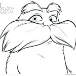 Cool Dr Seuss Lorax Coloring Pages Line Art