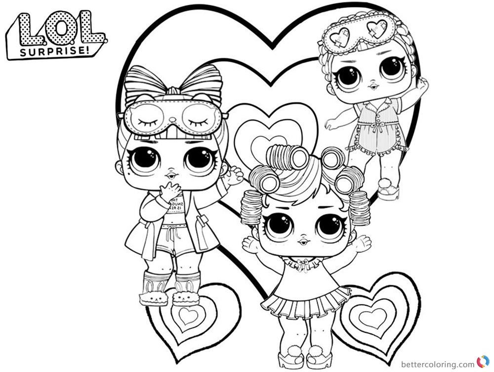 Cute LOL Coloring Pages - Free Printable Coloring Pages