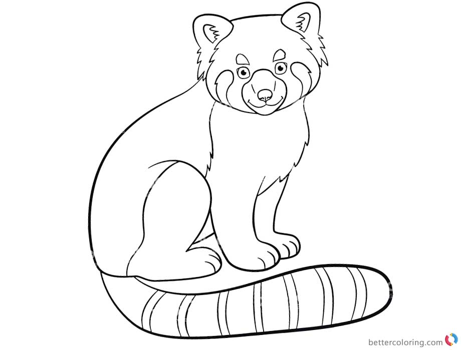 Red Panda Coloring Page Printable Printable World Holiday