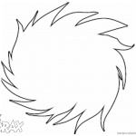 Dr Seuss Lorax Coloring Page Truffula Tree Topview