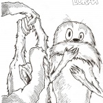 Dr Seuss Lorax Coloring Pages Kids Drawing by Eric