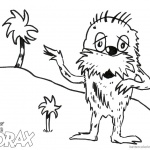 Dr Seuss Lorax Coloring Pages Lorax and Tree by Ethan