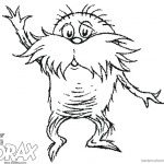 Dr Seuss Lorax Coloring Pages Sketch