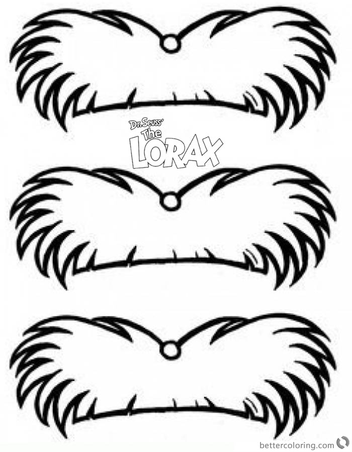 Lorax Printable Mustache
