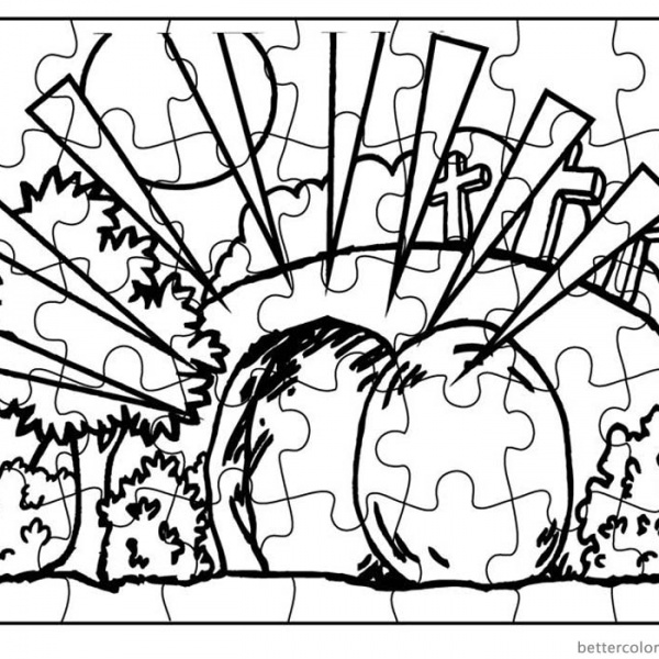 Empty Tomb Cloring Pages Angel in the Empty Tomb - Free Printable Coloring Pages