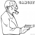 Gangster Coloring Pages Dangerous