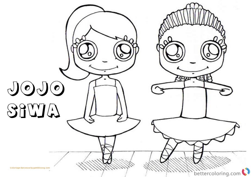 Download Jojo Siwa Coloring Pages with Coloriage Danseuse - Free ...