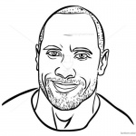 Jumanji Coloring Pages Dwayne Johnson Line Drawing Welcome to the Jungle