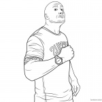 Jumanji Welcome to the Jungle Coloring Pages Dwayne Johnson Clipart