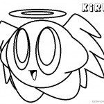 Kirby Coloring Pages Angel Kirby Base