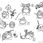 Kirby Coloring Pages Concept Art Kood Waddle Dee Abilities