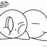 Kirby Coloring Pages Cute Kirby Love Base