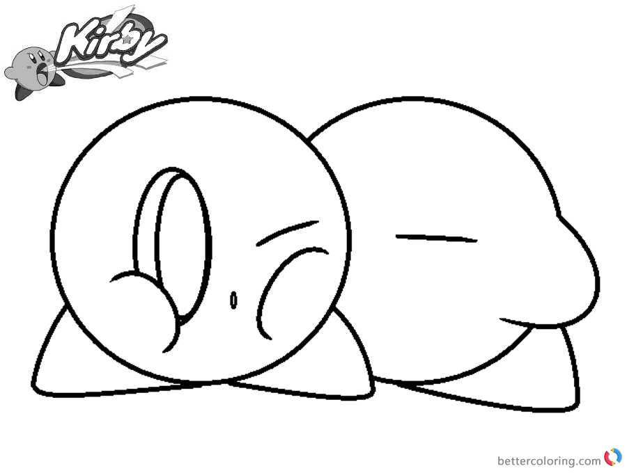 Kirby Coloring Pages Cute Kirby Love Base printable and free
