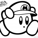 Kirby Coloring Pages Disegn Mario