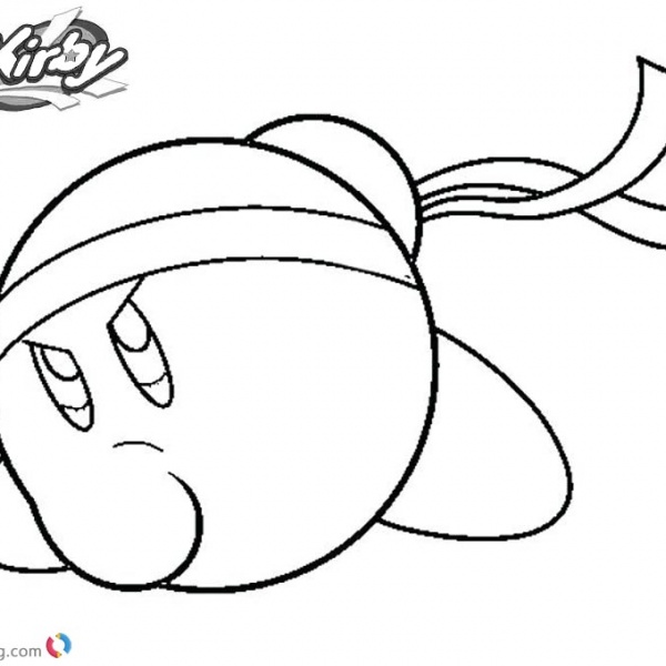Kirby Coloring Pages Picture Bandana Waddle Dee Free Printable