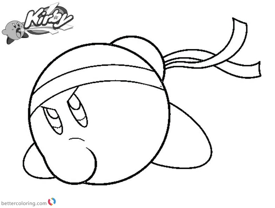 Kirby Coloring Pages Fighter Kirby Kangaroo printable and free