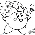 Kirby Coloring Pages Magician Kirby