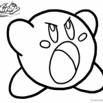 Kirby Coloring Pages Out of Temper