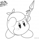 Kirby Coloring Pages Picture Bandana Waddle Dee