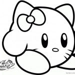 Kirby Coloring Pages Picture Hello Kitty Kirby