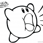 Kirby Coloring Pages Shouting