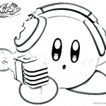 Kirby Coloring Pages Singer Style