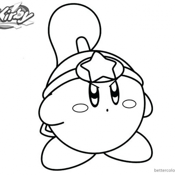 Kirby Coloring Pages Ninja Kirby - Free Printable Coloring Pages