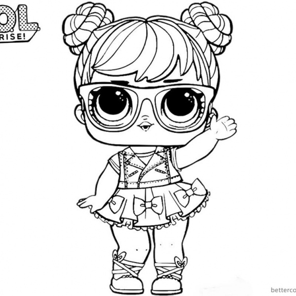 LOL Coloring Pages Cute MC Swag - Free Printable Coloring Pages