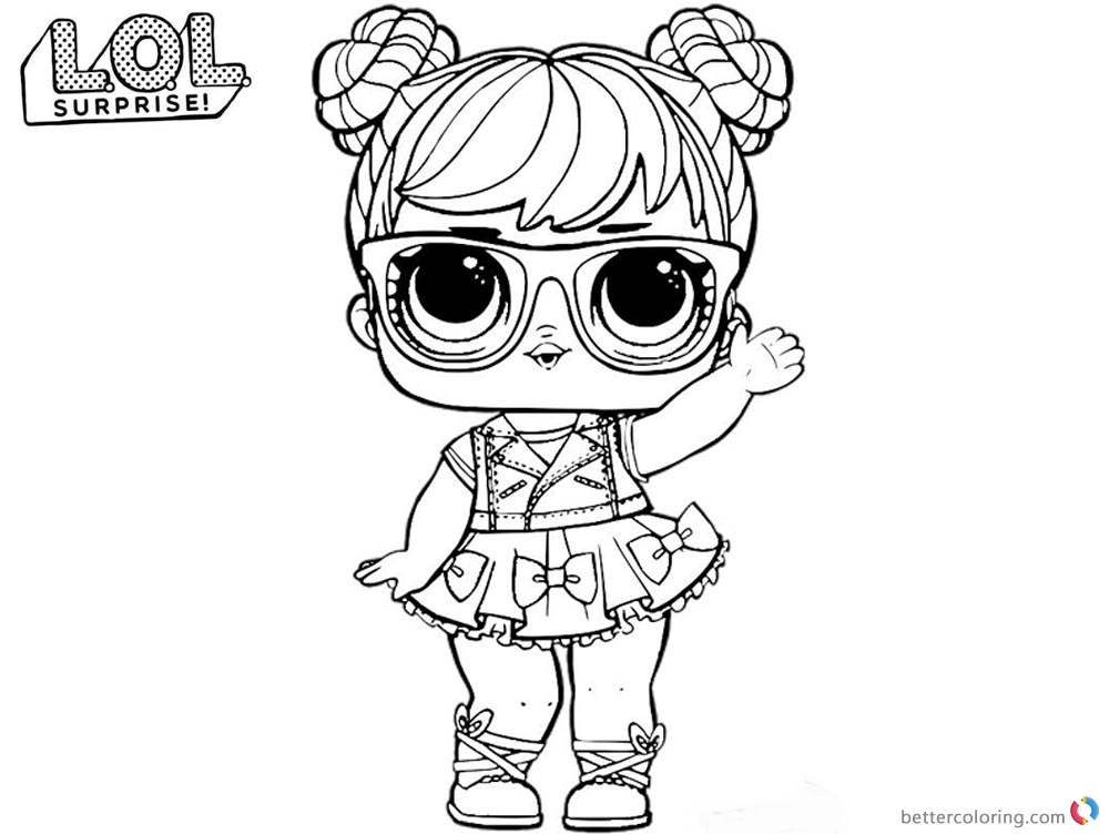 LOL Coloring Pages Big eyes doll - Free Printable Coloring Pages