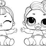 LOL Coloring Pages Lil queen and lil sugar queen