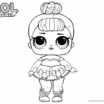 LOL Surprise Coloring Pages Cute Sugar Queen