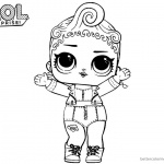 LOL Surprise Coloring Pages Pink Baby