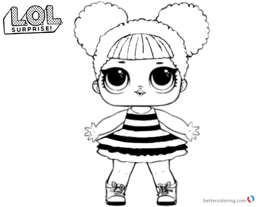 LOL Surprise Coloring Pages Queen bee - Free Printable ...