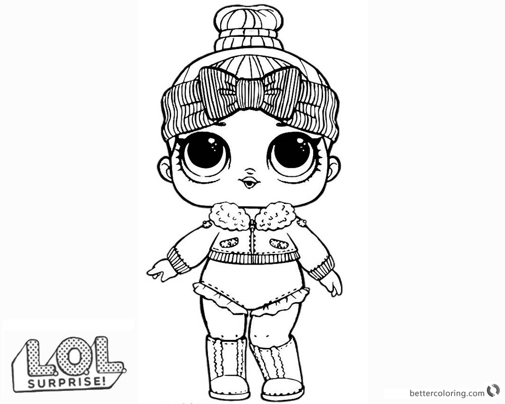 LOL Surprise Doll Coloring Pages Cozy Babe - Free Printable Coloring Pages