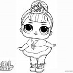 LOL Surprise Doll Coloring Pages Crystal Queen