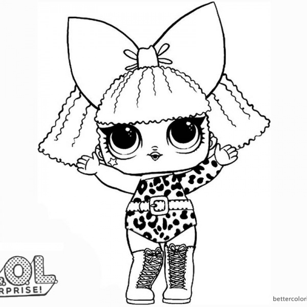Treasure from LOL Surprise Doll Coloring Pages - Free Printable