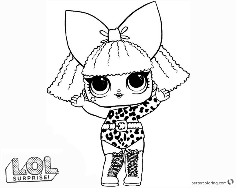 LOL Surprise Doll Coloring Pages Diva - Free Printable ...