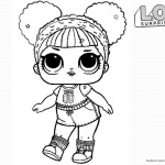 LOL Surprise Doll Coloring Pages Hoops mvp Glitter
